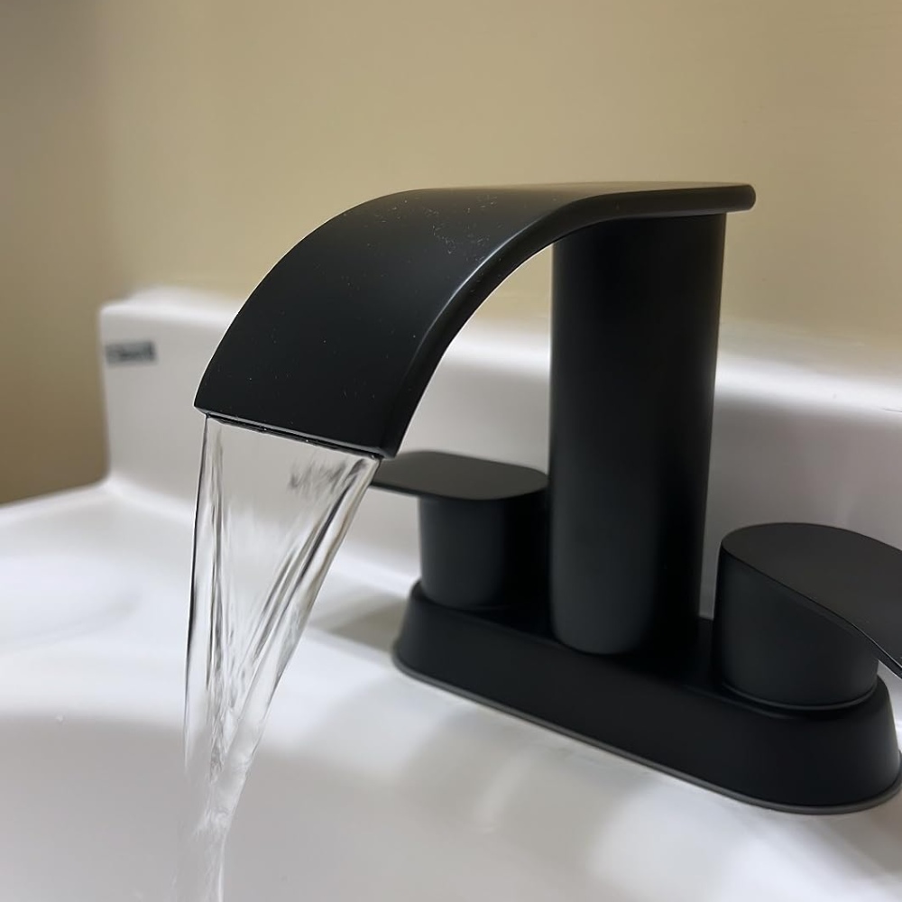 Waterfall Bathroom Faucet (Matte Black)